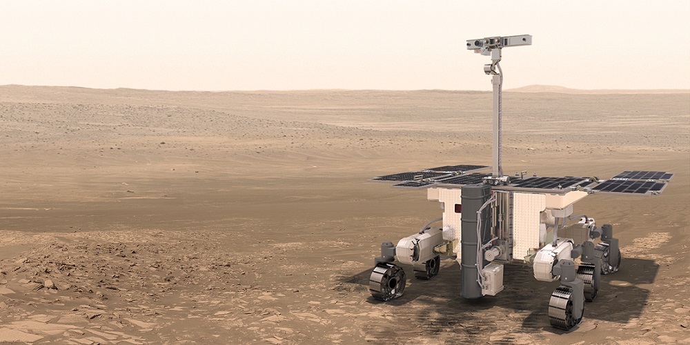 Artistieke impressie van de Europese Marsrover.