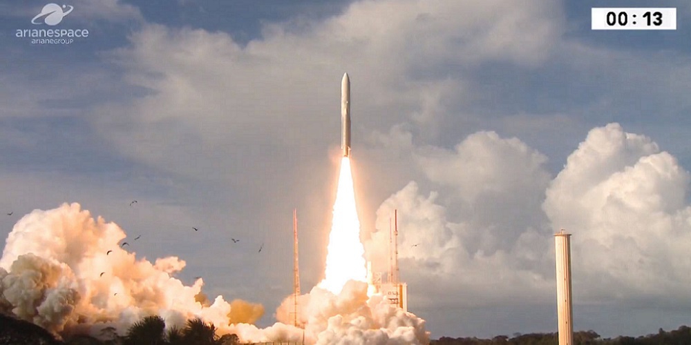 lancering van de EDRS-C satelliet.