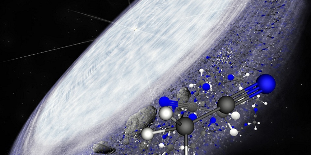 Artist’s impression van de protoplanetaire schijf rond de jonge ster MWC 480