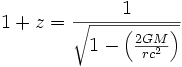 Gravitationele roodverschuiving